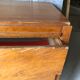 Vintage chest of drawers light oak compass feet