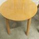 Set of 3 minimalist chairs in light wood 1980 Italy