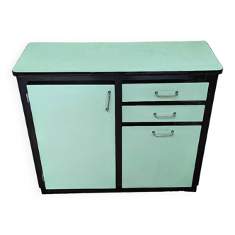 Buffet vintage en formica / meuble de rangement cuisine salle de bain