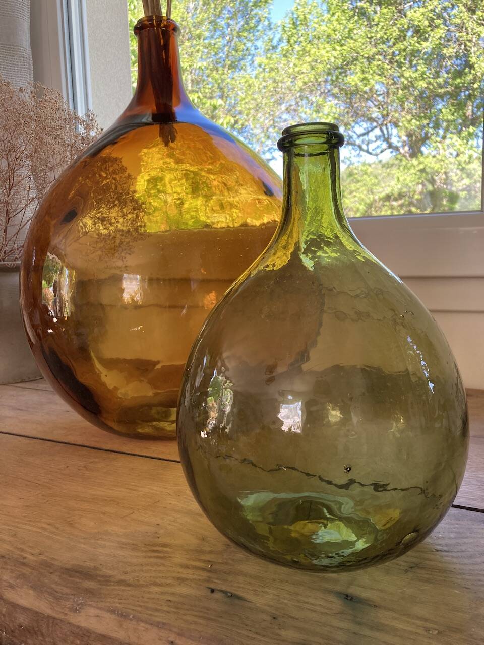 5L demijohn green yellow