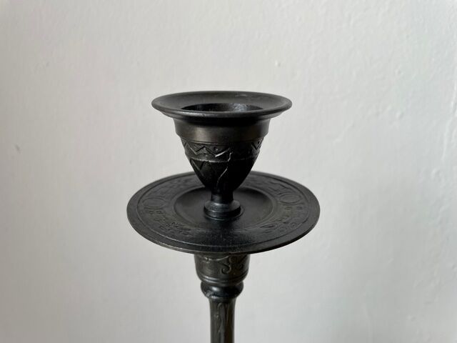 Cast iron candle holder Napoleon III