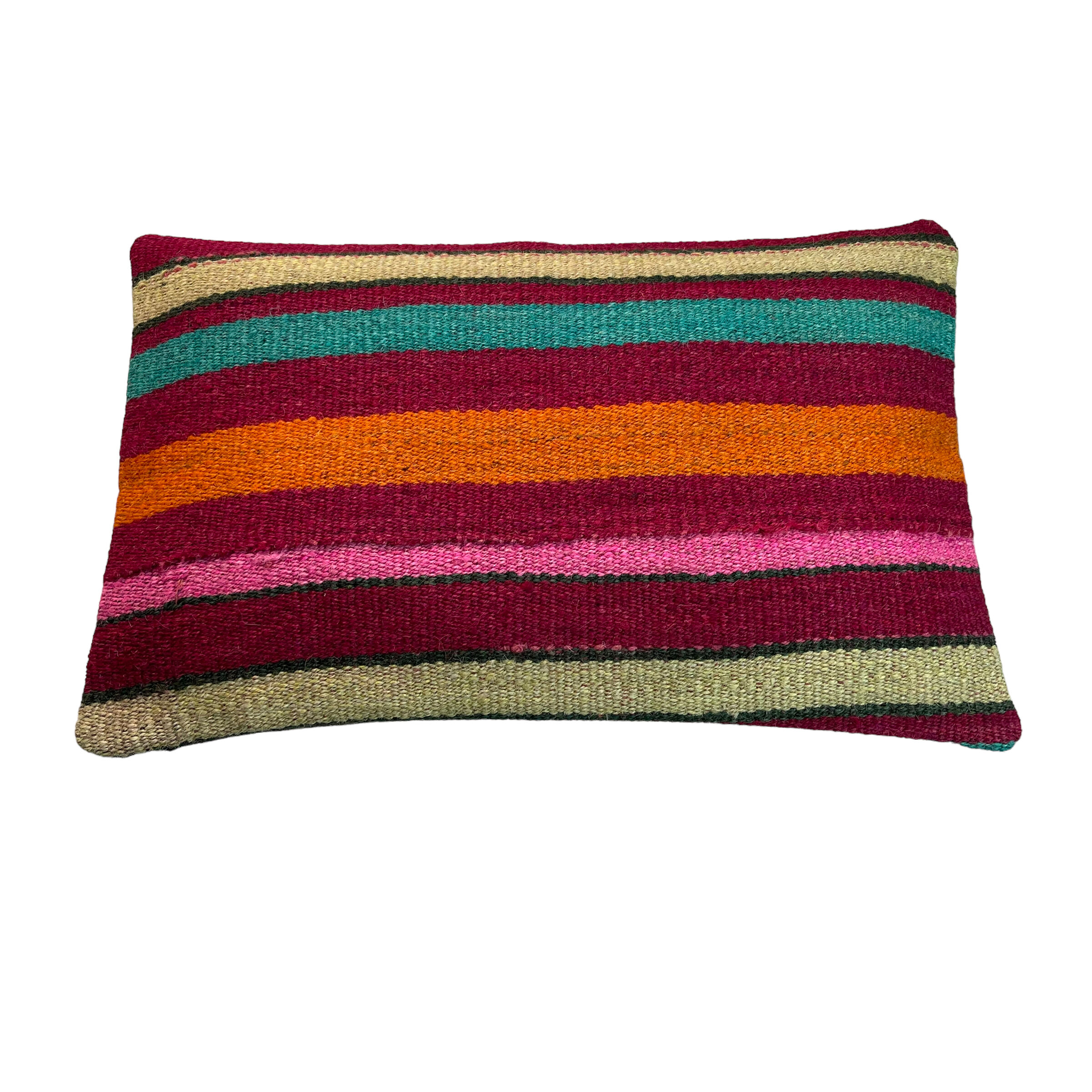 Vintage turkish kilim cushion cover, 30 x 50 cm