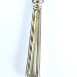 Vintage pie shovel in silver metal and stainless steel blade - Contour net decoration