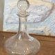 Wine carafe to decant and its vintage glass ball cap