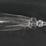 Suite of 10 glasses, champagne flutes cut from St. Louis.