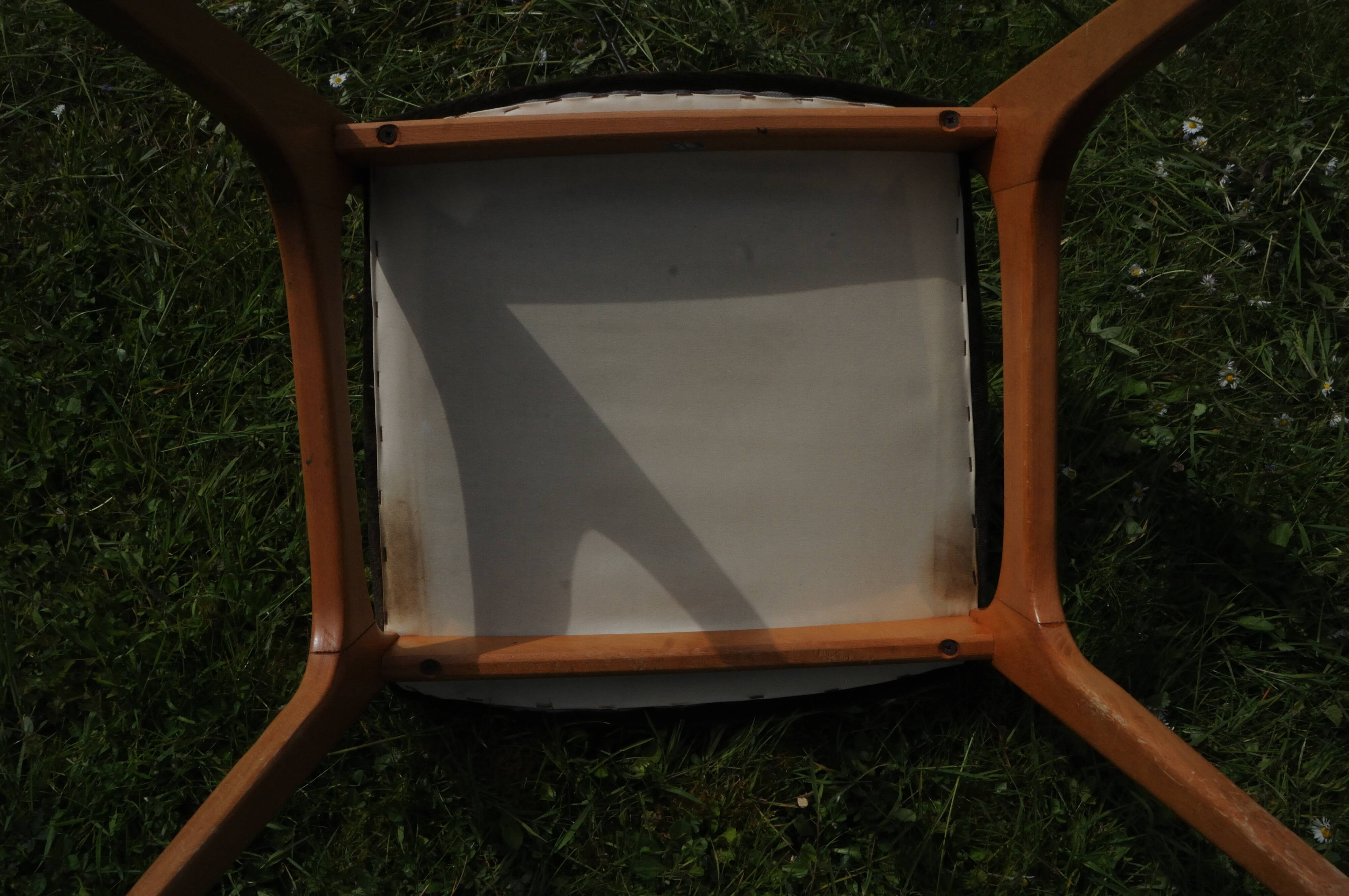 6 Scandinavian dining chairs from the 1960s.