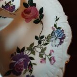 Plat compartiments  porcelaine  original