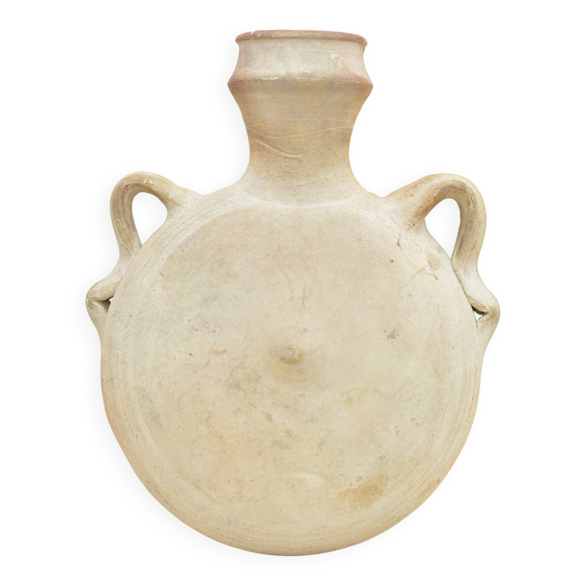 Round terracotta jug