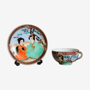 Duo tea cup and saucer made in Japan