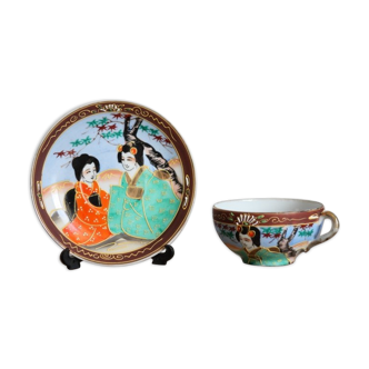 Duo tea cup and saucer made in Japan