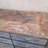 Industrial sideboard with 16 drawers