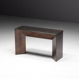 Console en bronze patiné par Belgochrom, Belgique, années 1970