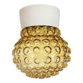 Vintage White Porcelain Ceiling Light, 1970s