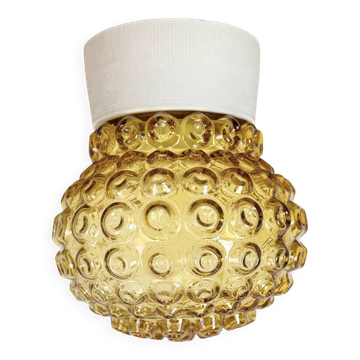 Vintage White Porcelain Ceiling Light, 1970s