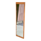 Vintage Scandinavian mirror in solid oak 42x148.