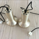 Danish brass suspensions, set of 2