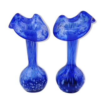 Set of 2 matching flower vases