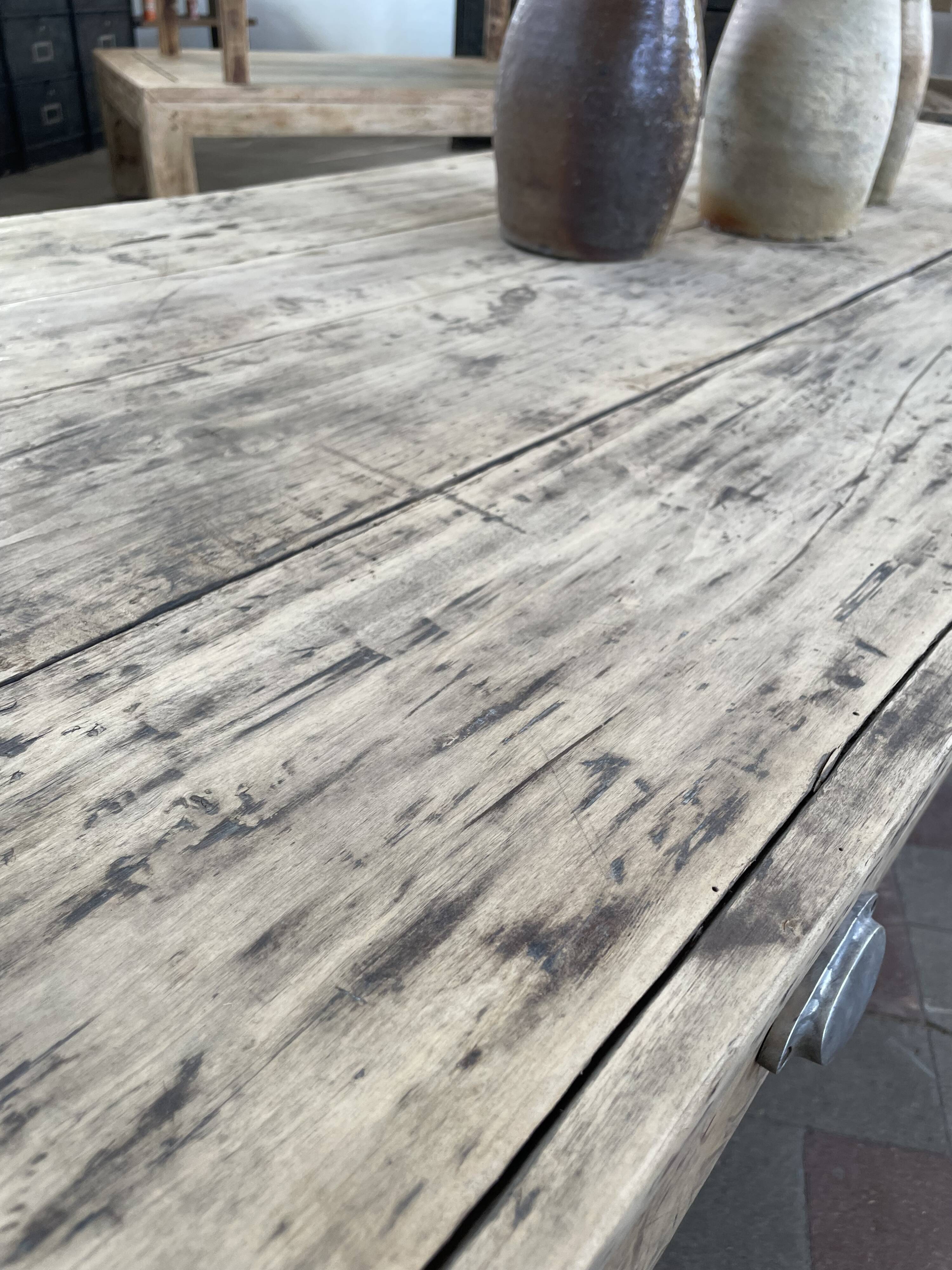 Large farmhouse coffee table with 8 drawers