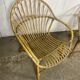 Paire de fauteuils rotin