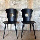 Pair of Baumann Gentiane chairs