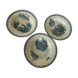 3 assiettes thème chasse par Pexonne