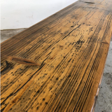 Authentic wooden bench from the Czech Republic