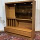 Teak veneer buffet bar from the 1980s.