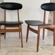 Paire de chaises scandinaves chic vintage