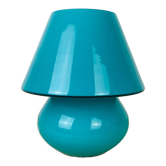 Blue glass mushroom lamp Domec