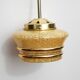 Yellow and gold clichy glass pendant light