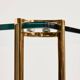 Brass and glass coffee table