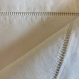 Drap en toile de lin 1960 linge de réserve 1 pers