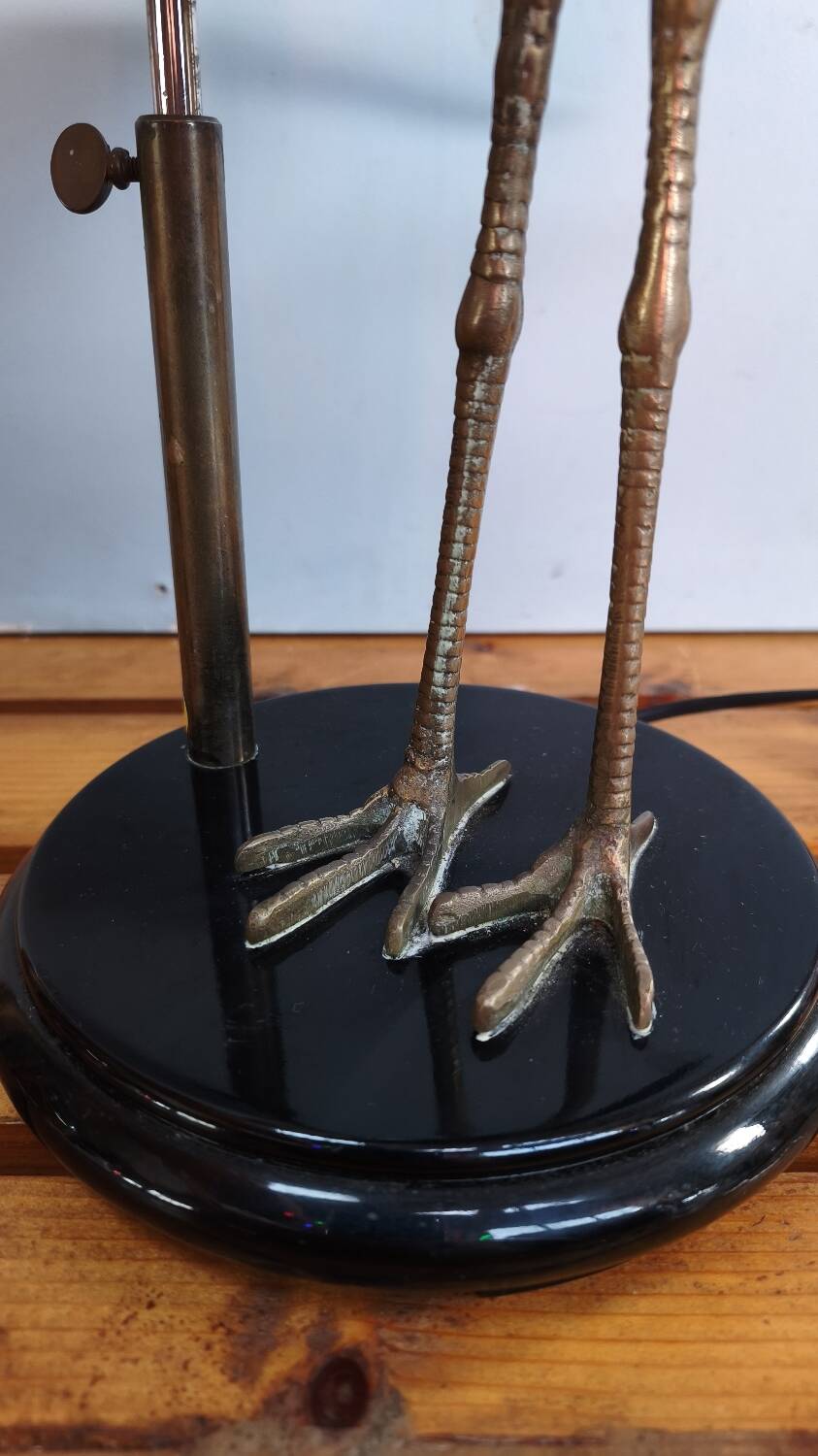 Stilt lamp - Maison Charles - brass and lacquer