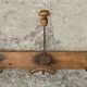 Wall-mounted coat rack with 3 hooks, 19th century.