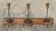 Wall-mounted coat rack with 3 hooks, 19th century.