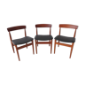 Trois chaises en teck par Hans Olsen pour Frem Rojle