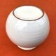 1960s glazed terracotta ball vase
