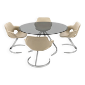 Set Table et 4 chaises Boris Tabacoff 1960