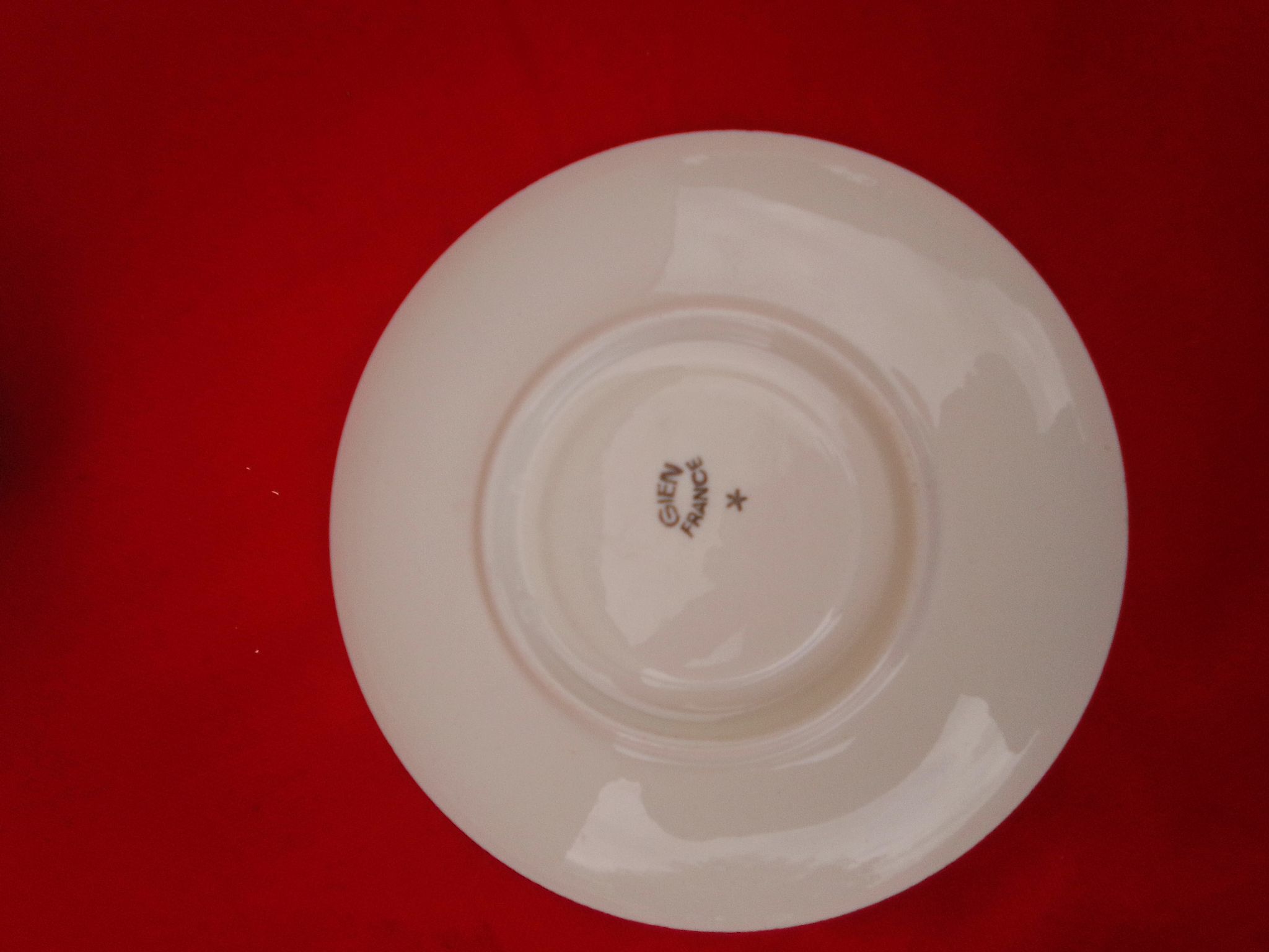 6 coffee cups with saucer in gien faience
