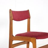 Set van 4 stoelen Erik Buch model 89 'Tjele'