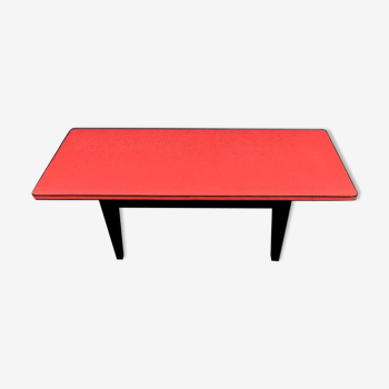 Table basse skaï rouge