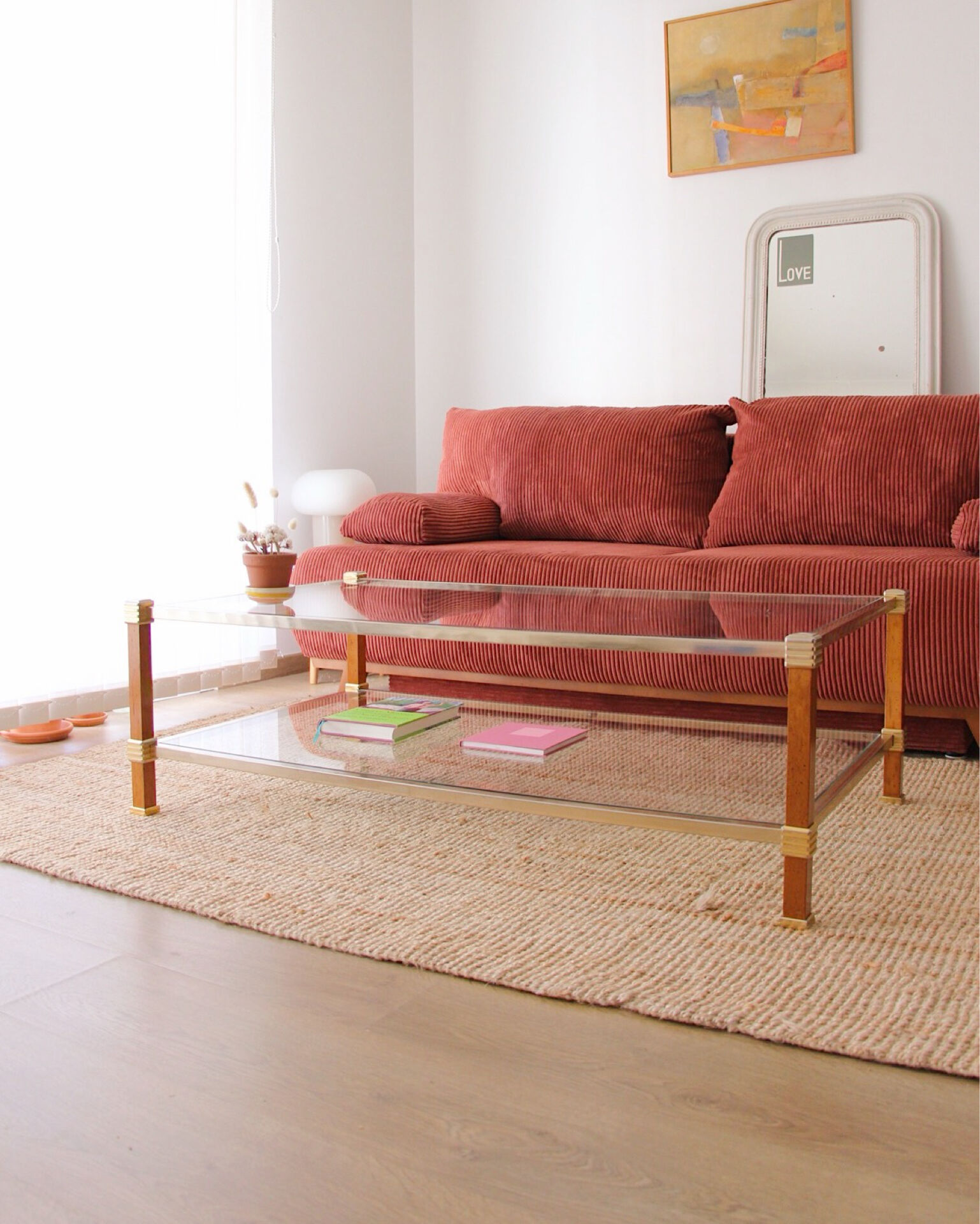 1970s double-top coffee table