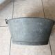 Zinc round basin
