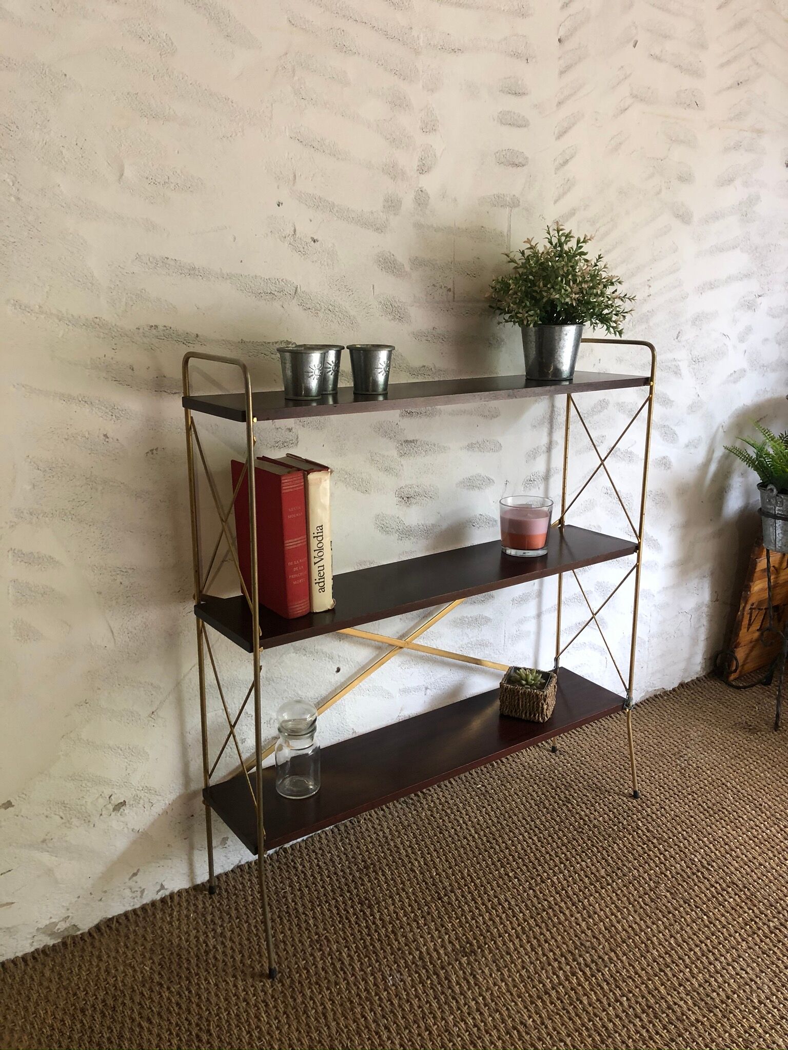 Vintage foot shelf