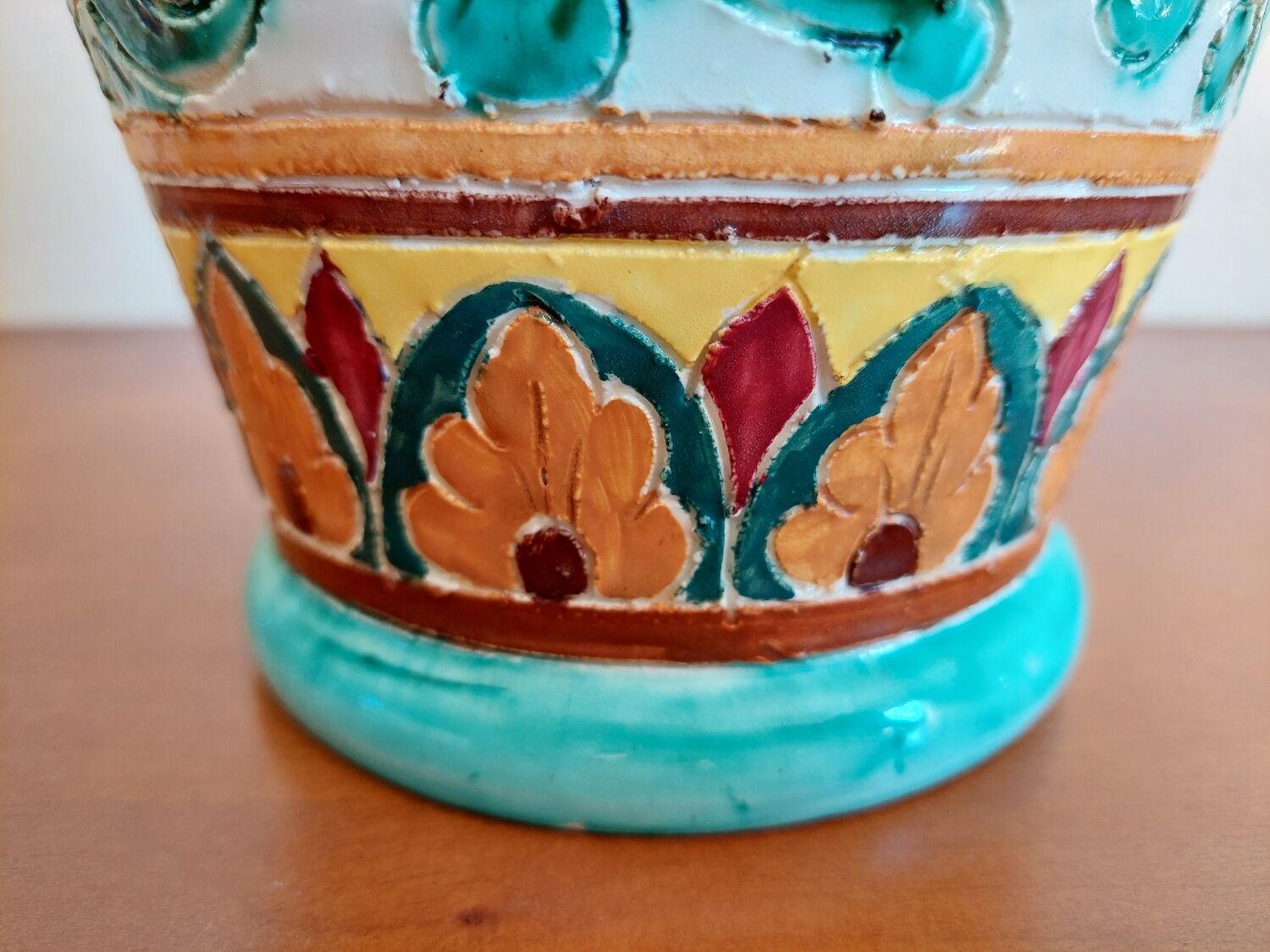 Large earthenware vase from Monaco Cerart 1950 1960