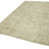 Handmade oriental beige carpet 196 cm x 306 cm