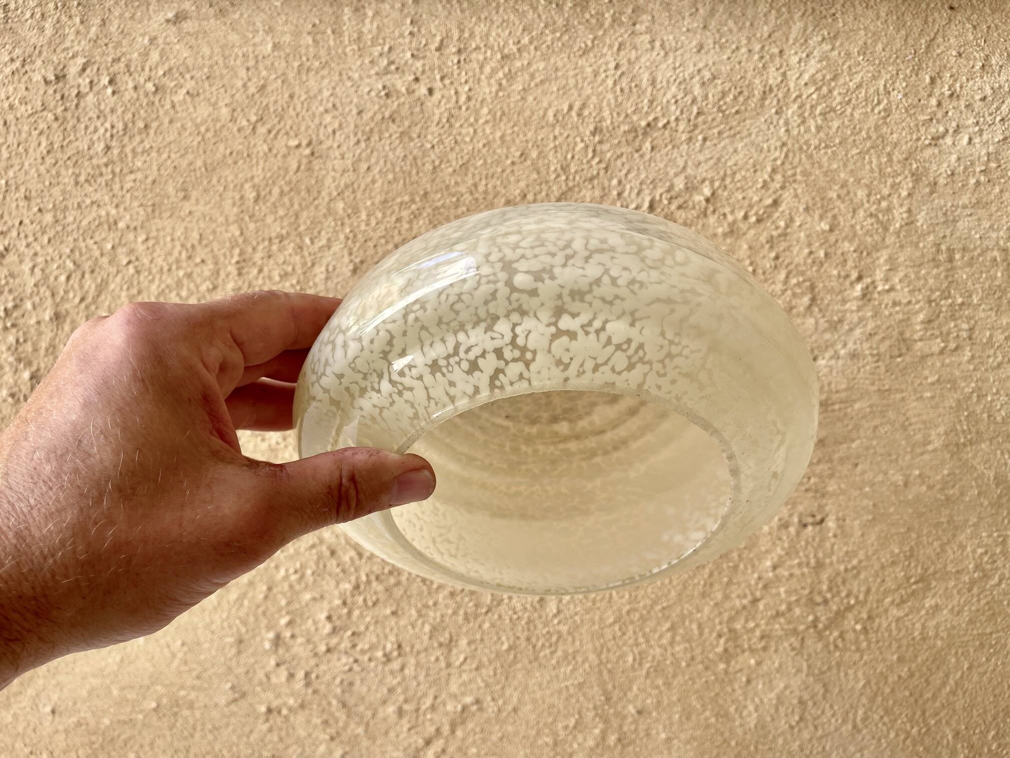 Antique Art Deco glass globe from Clichy