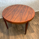 Extendable round table in rosewood 1960