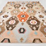 Large Multicolor Vintage Kilim Rug, 296x393Cm