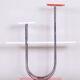 Bauhaus Czech Chrome and Lacquered Wood Flower Stand from Slezak, 1930s